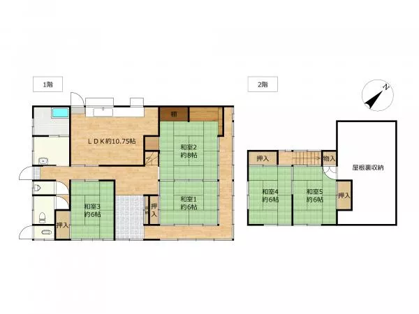 (Izumo-Yashiro station) 2F 5LDK

4.8 million yen