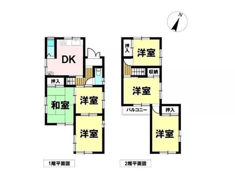 Spacious 6DK with parking for 2 cars, a living environment with convenience stores and parks within walking distance - Image 2
