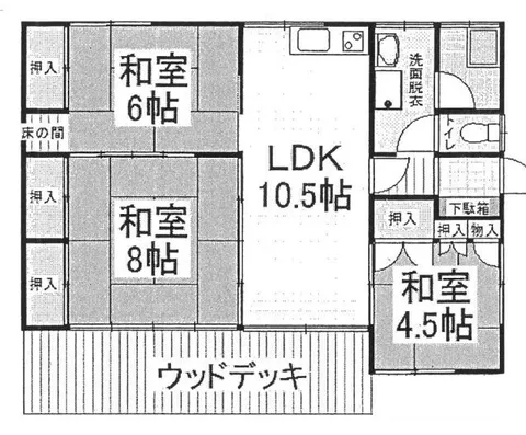 Shinano Town, Kamishinano District, Oaza Nojiri (Kurohime Station), single-story building, 3LDK
