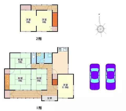 Mima City, Mima Town, Sakaime (Awa Handa Station), 2-story, 6LDK