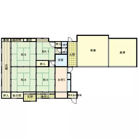 Aira City Kamoguchi Town Kamikuto (Jōsa Station) Single-story building 4DK - Image 2