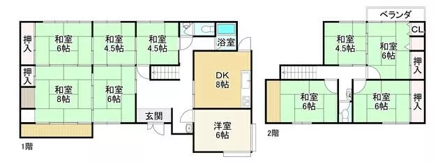 Takachi-gun Takatori Town, Oaza Shimotosu, 2-story, 8DK