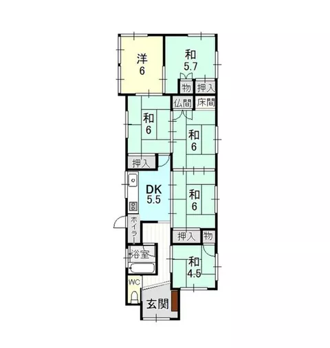 Hakui City, Okawacho 2-chome, single-story, 6DK - Image 2