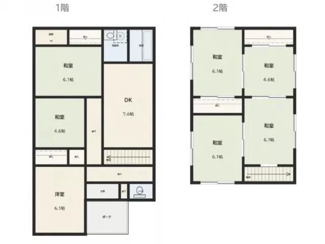 Wakayama City, Kusumi Naka (Kinokawa Station) 2-story 7DK
