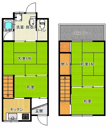 Higashi-Osaka City, Miyuki-cho (Hyotan-yama Station) 2-story 4K