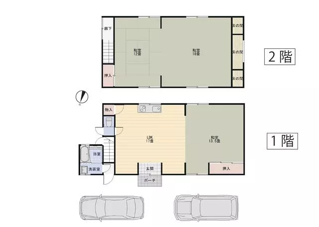 Kameoka City, Sogabe-cho Anatokido-guchi (Kameoka Station) 2-story 3LDK