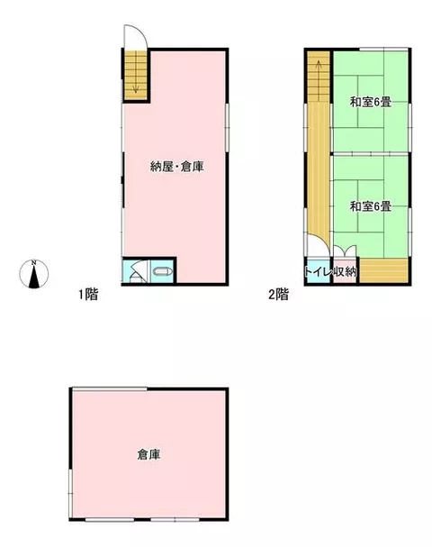Chikujo District, Chikujo Town, Oaza Nako (Shida Station), 2-story building, 6LDK