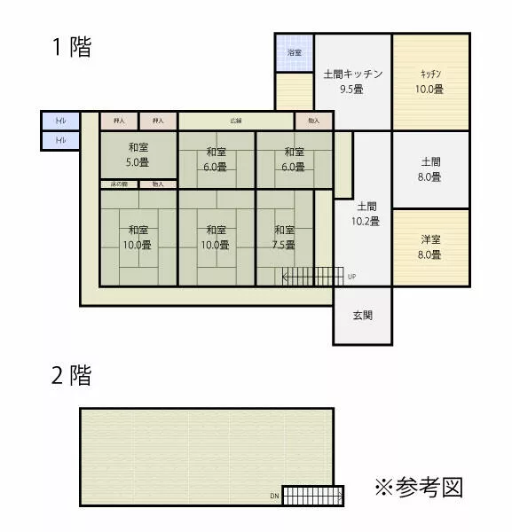 Kofu City, Shimomukuyama-cho (Higashihanawa Station) 2-story building, 8DK