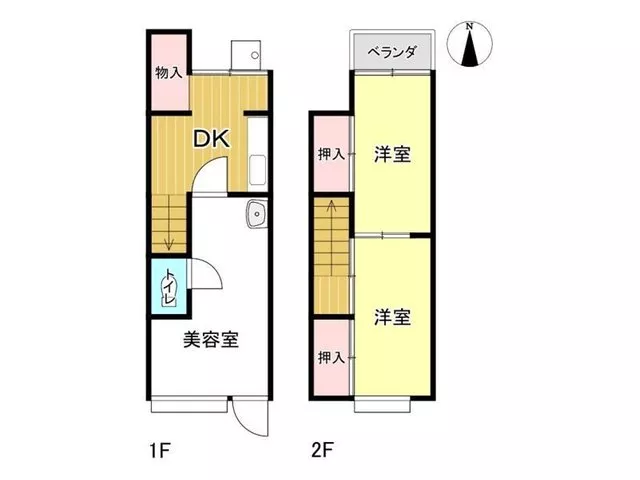 ／2DK + store house／〇Wide front road approximately 5.9m