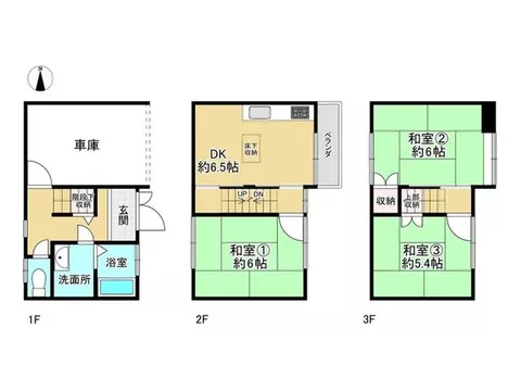 3-story building ◆ Garage for 1 car included ◆ 2-minute walk to convenience store! - Image 3