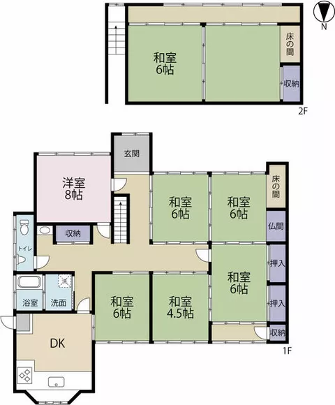 Kanzaki-gun, Ichikawa Town, Hoki (Fukuzaki Station) 2-story 8DK