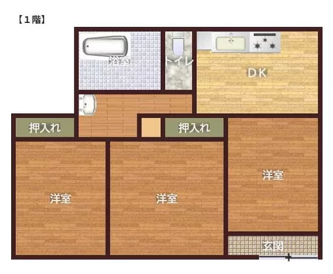 Nakashi Sugaya (Kamizugaya Station) Single-story building 3DK - Image 2