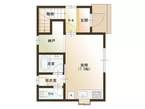 Akita City, Asahikawa Shindota Higashimachi (Izumigai Asahikawa Station) 2-story 2LK