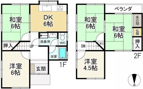 Yamato Koriyama City, Koizumi Town (Yamato Koizumi Station), 2-story, 5DK