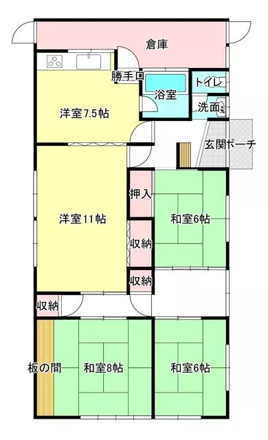 Higashikagawa City, Minato (Sanuki Hakucho Station) Single-story building 4SDK