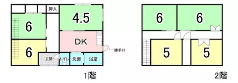 Wakayama City, Akizuki (Higashihonmachi Station) 2-story one room