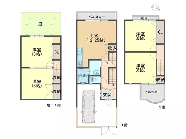 Renovated in February 2026 / East-facing × 4LDK ◆ Parking space for 1 car available