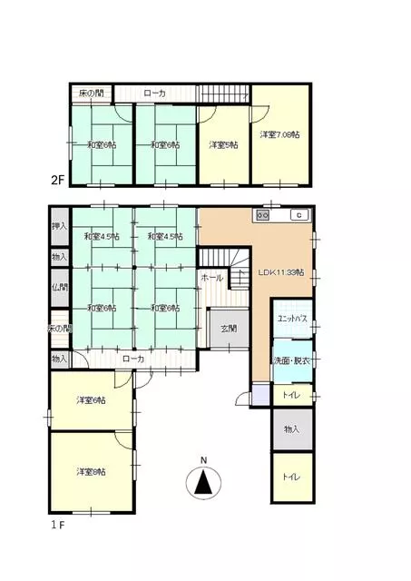 Kameyama City, Ryo-o Town (Idagawa Station), 2-story, 10LDK