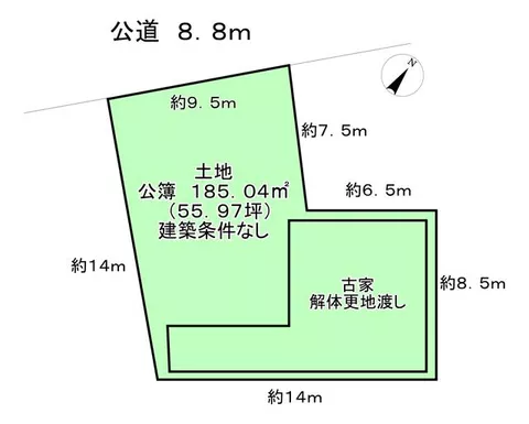 Nagoya City, Nakagawa Ward, Shimonisshiki Town, Minaminokiri, single-story 2DK