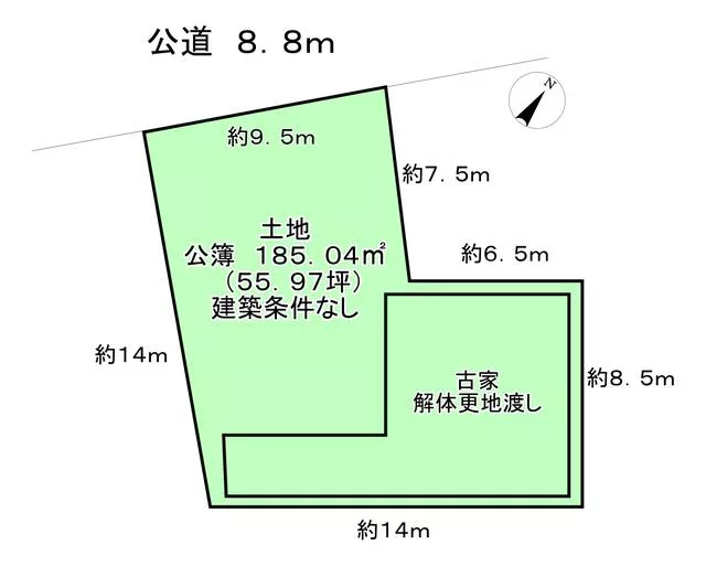 Nagoya City, Nakagawa Ward, Shimonisshiki Town, Minaminokiri, single-story 2DK