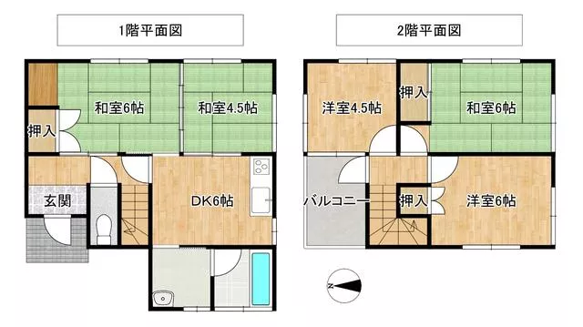 Saga City, Yamato Town, Oaza Anin Temple, 2-story, 5DK