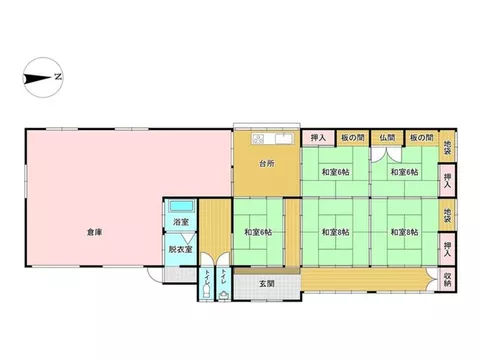 ■Land area over 400 tsubo, with a field■Would you like to live in a spacious single-story home on a wide lot? - Image 3