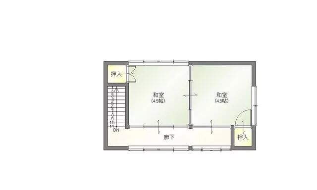 2-story building, 4DK, Odaka, Tsuyama City