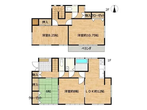 [Open House] [Renovation completed] A 4-room house with 2 living rooms on the first floor, all rooms facing south.