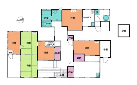 Tsuyama City Tsuboiue (Tsuboi Station) Single-story building 5SDK