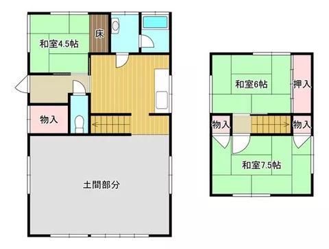 Oyodo Town, Yoshino District, Yaku Mizuki (Fukujin Station) 2-story 3DK