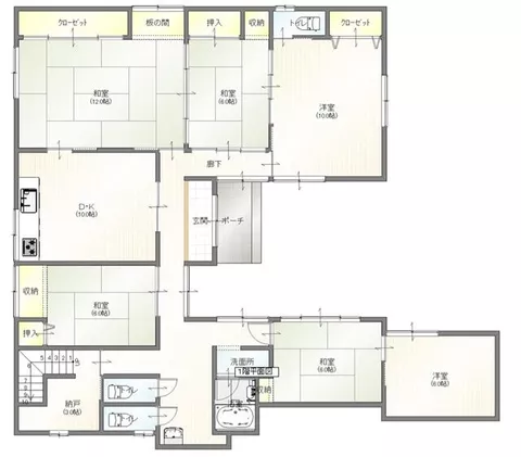 Oshu City, Maesawa, Yamashita (Maesawa Station) 2-story building 7SDK