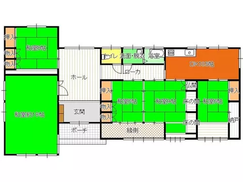 A single-story house in the Miyama area of Shirataka Town. Lot area: 857.84㎡ (approximately 259 tsubo) - Image 3