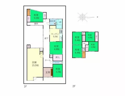 Fukui City, Nikkō 2-chome (Fukudai-mae Nishifukui Station), 2-story, 7DK - Image 2