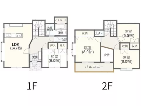 Parking for 2 cars, good sunlight, storage in all rooms, quiet residential area, road width over 6m, corner lot