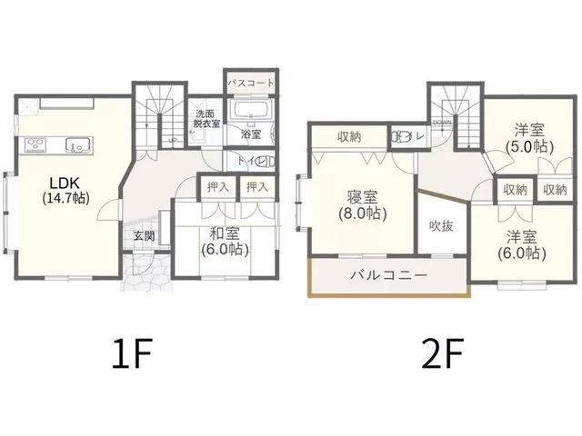 Parking for 2 cars, good sunlight, storage in all rooms, quiet residential area, road width over 6m, corner lot