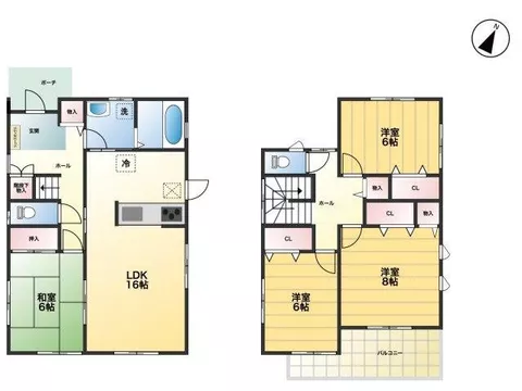 All rooms with two sides of sunlight facing southeast, good ventilation and sunlight♪ Space for parking 3 cars♪