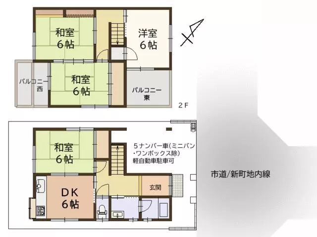 Yamato Koriyama City, Shinmachi (Yamato Koizumi Station) 2-story 4LDK