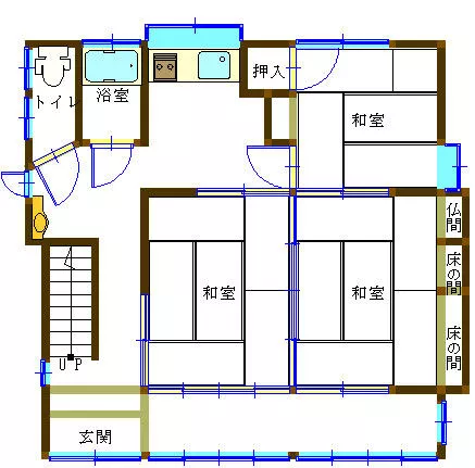 Niigata City, Kita Ward, Matsuhama Honcho 1-chome (Shinazaki Station), 2-story, 7K