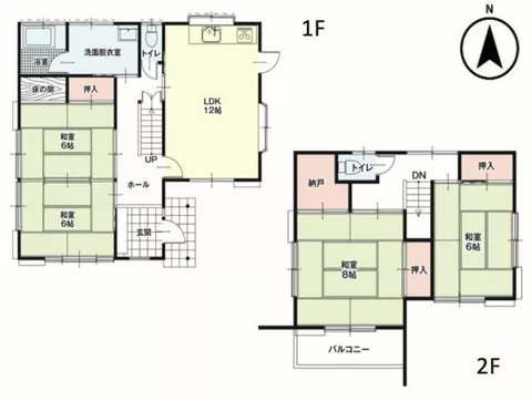 Iruma District, Ogose Town, Ueno Higashi 2-chome (Bushu Karasawa Station) 2-story 4LDK