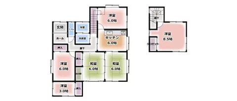 Miyakonojō City, Hayamizucho, 2-story, 5SDK