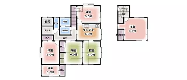 Miyakonojō City, Hayamizucho, 2-story, 5SDK
