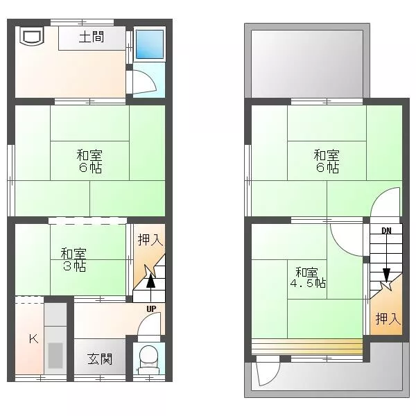 Fukakusa Shimokawahara-cho, Fushimi-ku, Kyoto City (Fushimi Inari Station) 2-story 3DK