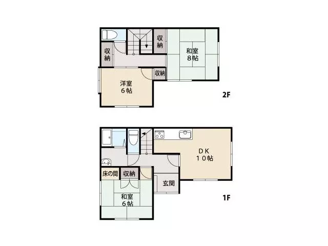 Front road width of 6 meters or more, regular-shaped land, flat land, two-story building