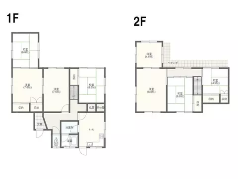Kaizu City, Minou Town, Tazuru (Minomatsuyama Station), 2-story, 8DK - Image 2