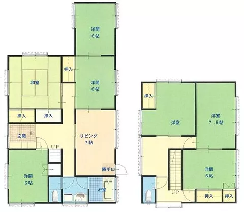 Gotemba City Nakabata (Gotemba Station) two-story building 7DK