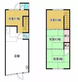 Kobe City, Chuo Ward, Minami Honmachi-dori 4-chome (Kasuganomichi Station) 2-story studio