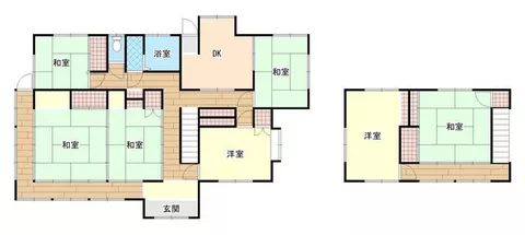 Oamishirasato City, Shitengaki Ko (Nagata Station), 2-story building, 6SDK