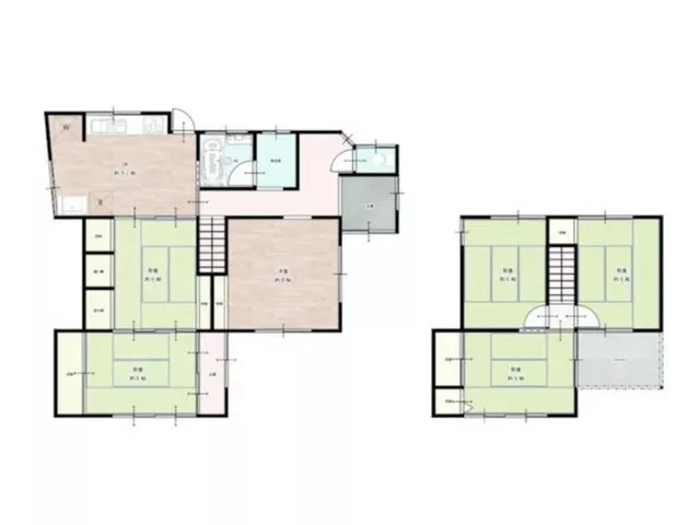 With many rooms, it seems possible to live comfortably for a large family♪
