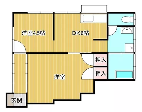 Miyazaki City, Oaza Tayoshi Single-story building 2DK