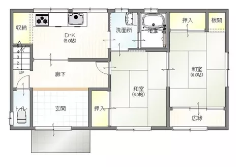 Oshu City, Mizusawa, Sotoyachi (Mizusawa Station) 2-story building 4DK